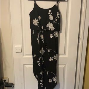 Black and floral summer dress